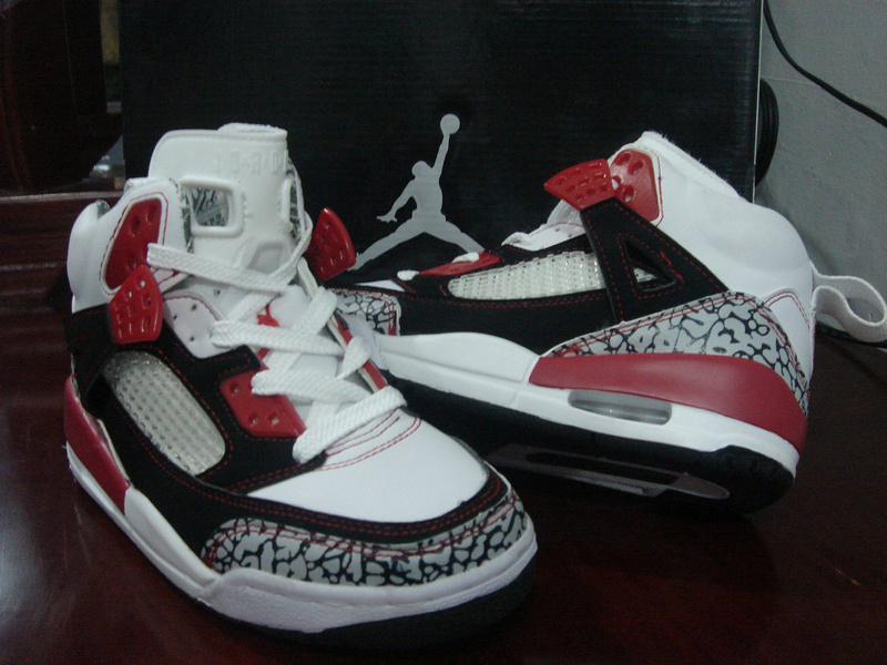 Air Jordan 3.5 White Black Red Grey Cement For Women - Click Image to Close